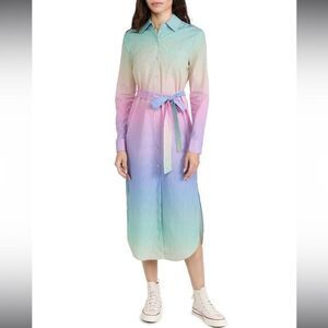 Le Superbe Girlfriend Cover Up Dress Ombre Sky Size 2